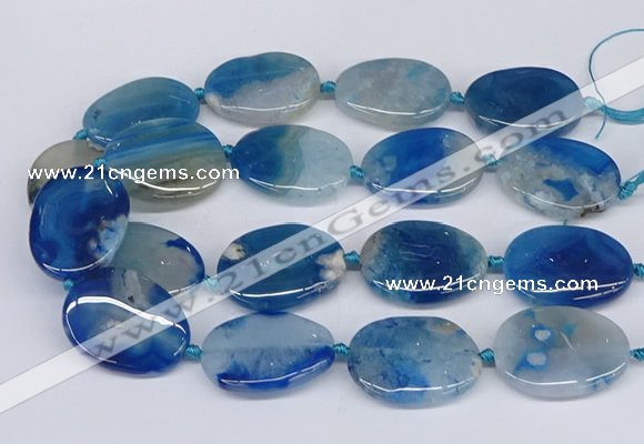 CAA1173 15.5 inches 25*35mm - 30*40mm freeform sakura agate beads