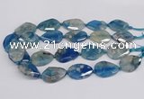 CAA1178 15.5 inches 22*30mm - 25*35mm faceted freeform sakura agate beads