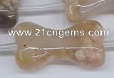 CAA1192 15.5 inches 22*40mm - 25*45mm bone sakura agate beads