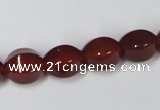 CAA147 15.5 inches 10*12mm star fruit shape red agate gemstone beads