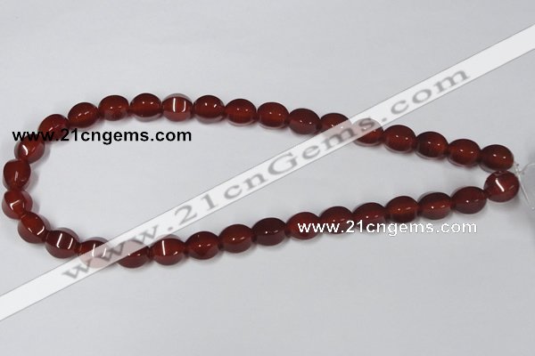 CAA147 15.5 inches 10*12mm star fruit shape red agate gemstone beads