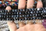 CAA1543 15.5 inches 6mm round banded agate beads wholesale