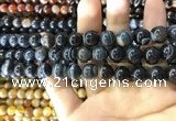 CAA1545 15.5 inches 10mm round banded agate beads wholesale