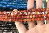 CAA1566 15.5 inches 4mm round banded agate beads wholesale