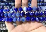 CAA1582 15.5 inches 12mm round banded agate beads wholesale