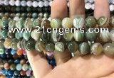 CAA1588 15.5 inches 12mm round banded agate beads wholesale