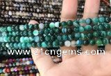 CAA1597 15.5 inches 6mm round banded agate beads wholesale