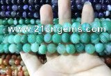 CAA1598 15.5 inches 8mm round banded agate beads wholesale