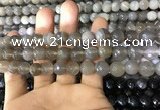 CAA1632 15.5 inches 10mm faceted round banded agate beads