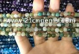 CAA1670 15.5 inches 6mm faceted round banded agate beads