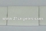 CAA17 15.5 inches 25*35mm rectangle white agate gemstone beads