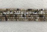 CAA1810 15.5 inches 4mm round banded agate gemstone beads