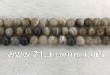 CAA1814 15.5 inches 12mm round banded agate gemstone beads