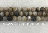 CAA1816 15.5 inches 16mm round banded agate gemstone beads