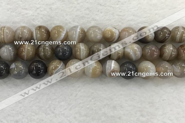 CAA1816 15.5 inches 16mm round banded agate gemstone beads