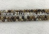 CAA1821 15.5 inches 6mm round banded agate gemstone beads