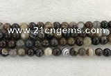 CAA1823 15.5 inches 10mm round banded agate gemstone beads