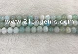 CAA1843 15.5 inches 10mm round banded agate gemstone beads