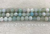 CAA1844 15.5 inches 12mm round banded agate gemstone beads