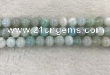 CAA1845 15.5 inches 14mm round banded agate gemstone beads