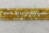 CAA1850 15.5 inches 4mm round banded agate gemstone beads