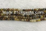 CAA1860 15.5 inches 4mm round banded agate gemstone beads