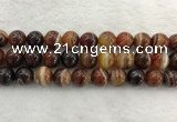 CAA1865 15.5 inches 14mm round banded agate gemstone beads