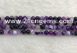 CAA1871 15.5 inches 6mm round banded agate gemstone beads