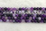 CAA1872 15.5 inches 8mm round banded agate gemstone beads