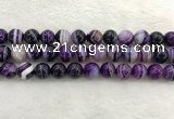 CAA1874 15.5 inches 12mm round banded agate gemstone beads