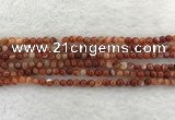 CAA1900 15.5 inches 4mm round banded agate gemstone beads