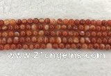 CAA1901 15.5 inches 6mm round banded agate gemstone beads