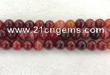 CAA1925 15.5 inches 14mm round banded agate gemstone beads