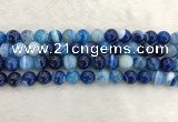 CAA1933 15.5 inches 10mm round banded agate gemstone beads