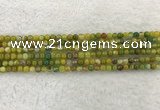 CAA1960 15.5 inches 4mm round banded agate gemstone beads