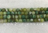 CAA1973 15.5 inches 10mm round banded agate gemstone beads