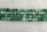 CAA2002 15.5 inches 8mm round banded agate gemstone beads