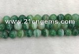 CAA2005 15.5 inches 14mm round banded agate gemstone beads