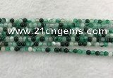 CAA2010 15.5 inches 4mm round banded agate gemstone beads