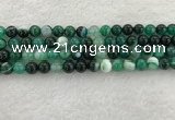 CAA2012 15.5 inches 8mm round banded agate gemstone beads