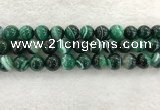 CAA2015 15.5 inches 14mm round banded agate gemstone beads