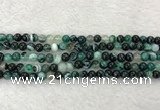 CAA2021 15.5 inches 6mm round banded agate gemstone beads