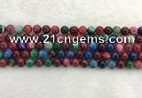 CAA2042 15.5 inches 8mm round banded agate gemstone beads