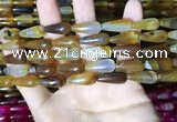 CAA2051 15.5 inches 8*20mm teardrop agate beads wholesale