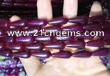 CAA2054 15.5 inches 8*20mm teardrop agate beads wholesale