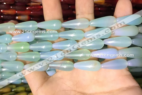 CAA2056 15.5 inches 8*20mm teardrop agate beads wholesale