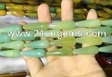 CAA2068 15.5 inches 10*30mm teardrop agate beads wholesale