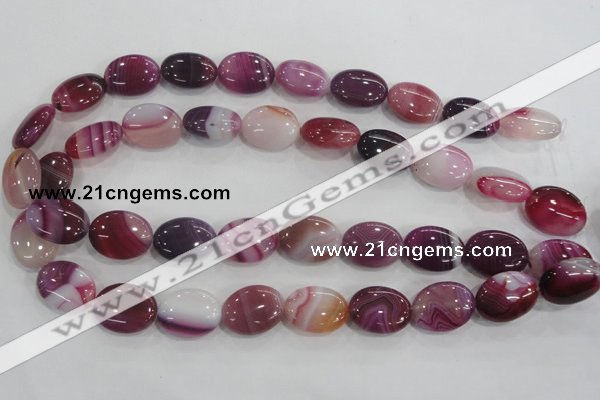 CAA207 15.5 inches 15*20mm oval madagascar agate beads wholesale