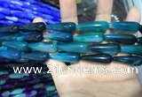 CAA2079 15.5 inches 10*30mm teardrop agate beads wholesale