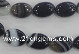 CAA210 15.5 inches 10*14mm oval madagascar agate beads